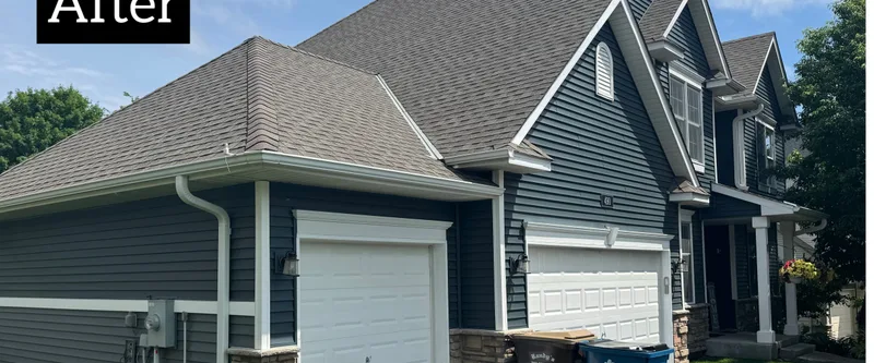 A blue siding transformation in Chaska