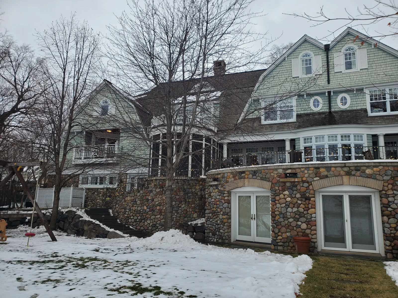 Before — ground-level view in winter.