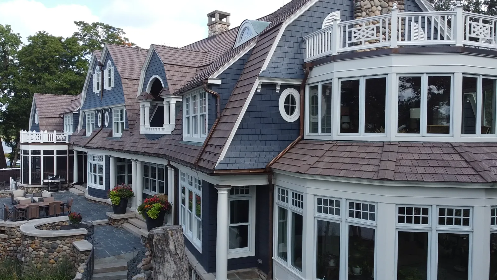Finished roof — a closer view of the dormers and roof intersections.